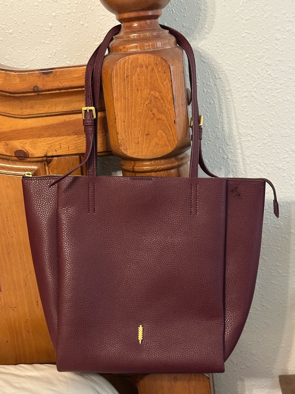 Thacker Anya Burgundy Tote Bag - Women's Shoulder Bag